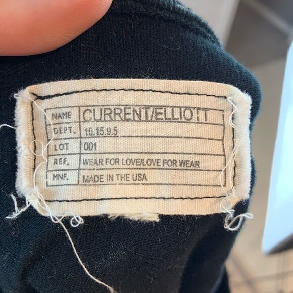 Current/Elliott Metallic Animal Print L/S Top - Picture 4 of 7